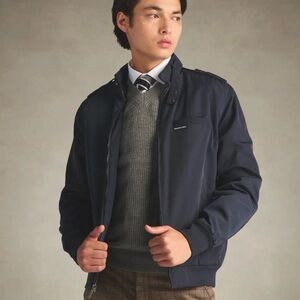 Members Only, Vintage Iconic Black Racer Jacket in 4X.